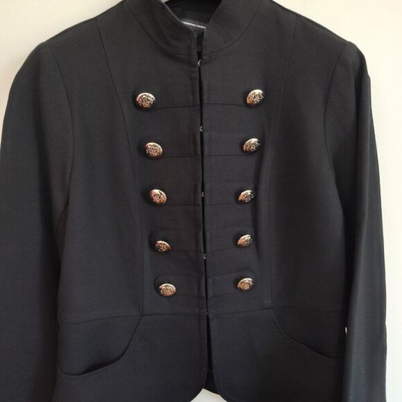 Ladies Petite SZ PM Inc Black Military Style Jacket - Picture 2 of 4